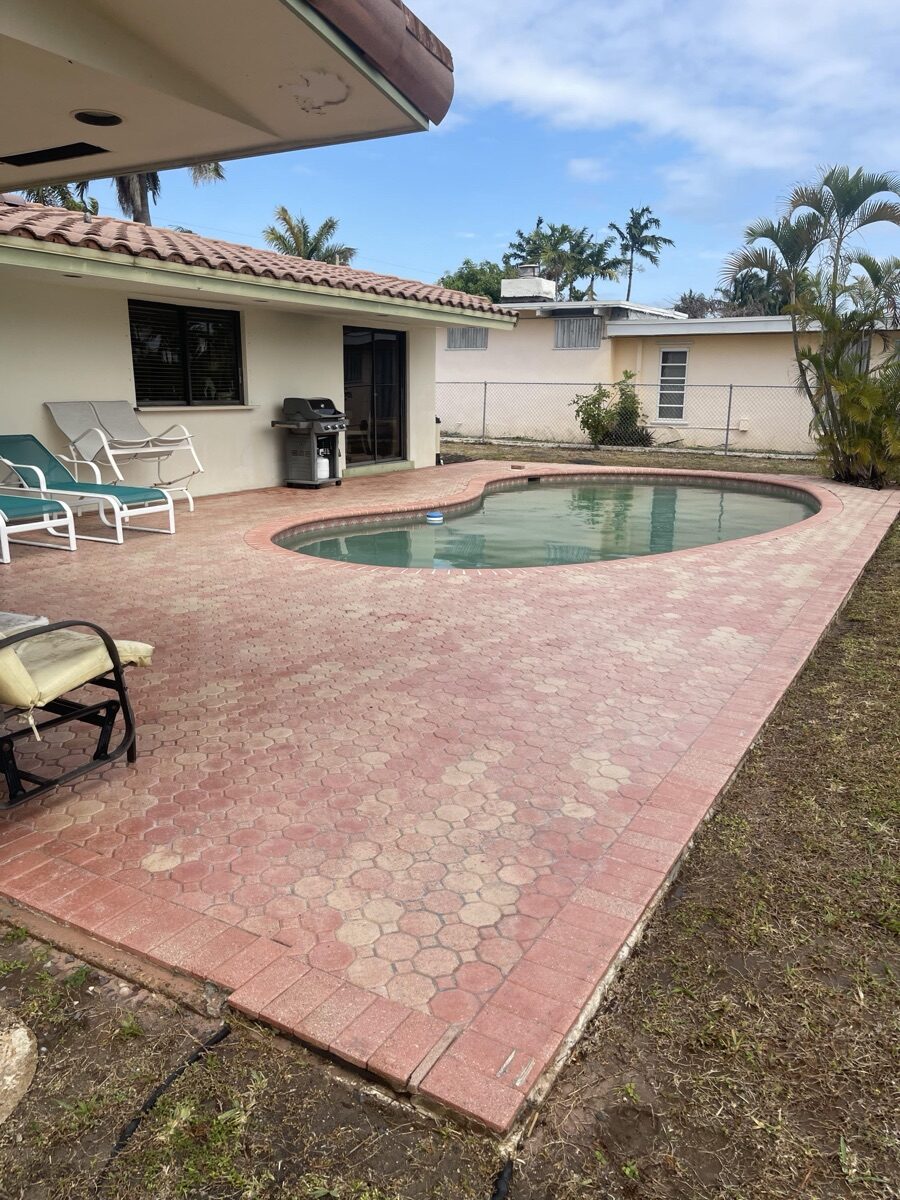 Before driveway cleaning
